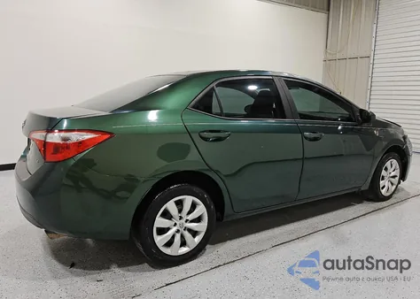 2014 Toyota Corolla Le z USA, uszkodzony, nr VIN 5YFBURHE2EP036108